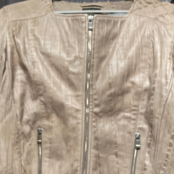 One Love Fringe Moto Jacket - Tan Leather - Picture 8 of 16